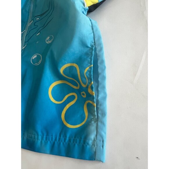 Nickelodeon Spongebob Kids Jacket 8/10 Blue Polyester Long Sleeve Zip-Up - Picture 7 of 13